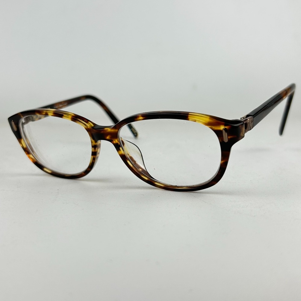 Furla Dais VU4760J Women's Eyeglasses Frame Black Yellow Plastic Full Rim 130 mm